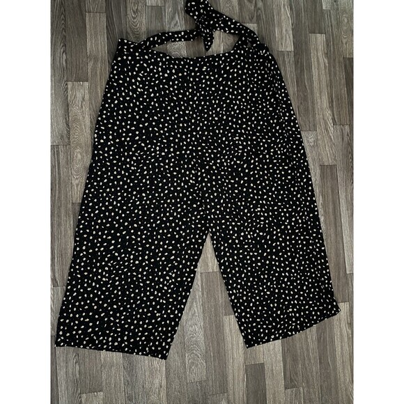 Bloom Chic Women’s Pants Plus 22/24 Polka Dot Wide Leg Elastic Waist With Tie - Picture 1 of 15